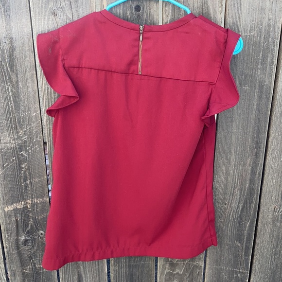 Jcrew ruffle sleeve top - Picture 3 of 3